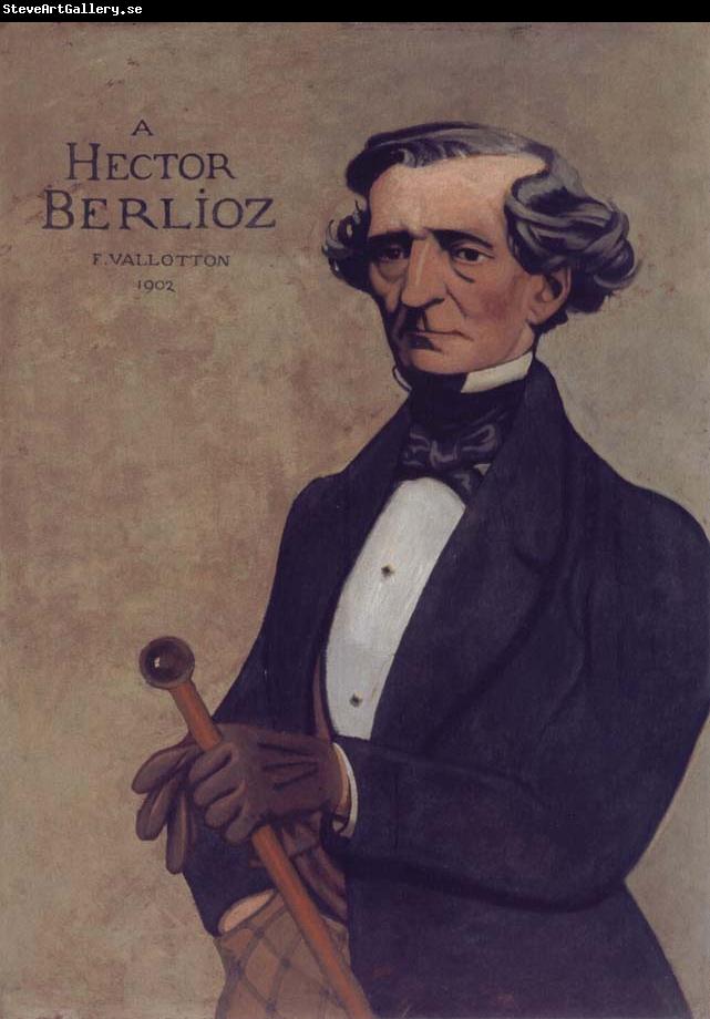 Felix Vallotton Portrait decoratif of Hector Berlioz